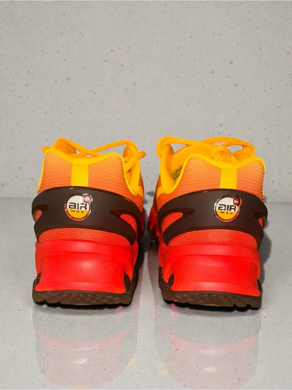 Nike Orange and Red Gradient Athletic Sneaker